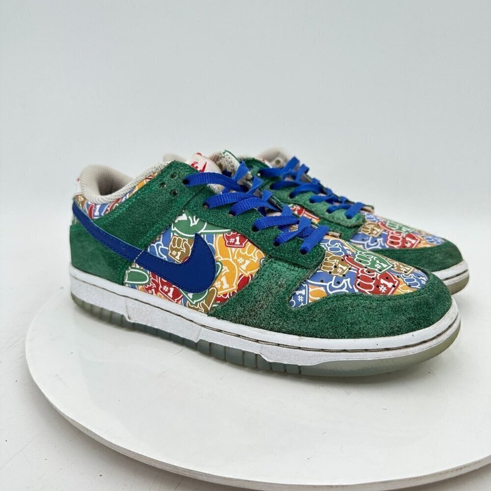 Nike Dunk Low Foam Youth Size 4.5Y Women 6 DZ5299-300 Finger Stadium Green Shoes - Picture 4 of 13